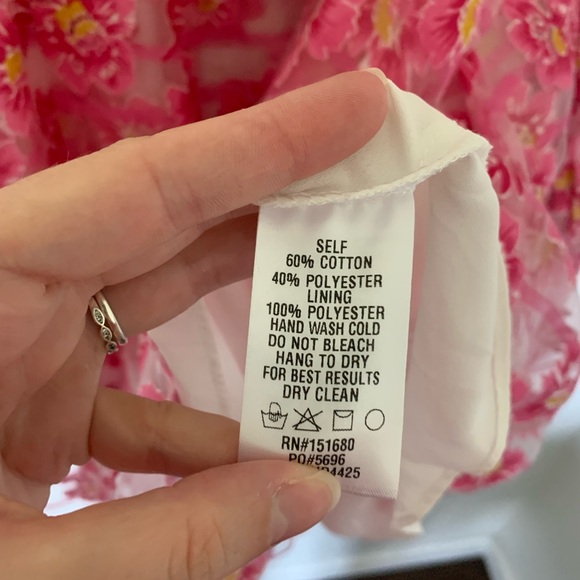 Storia Pink and White Puff Sleeve Babydoll Mini Dress - Picture 10 of 11